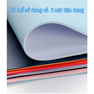 Lót chuột da cỡ lớn (Mouse Pad 2 mặt) size 120x60 80x40 60x30 cm nhiều màu sắc