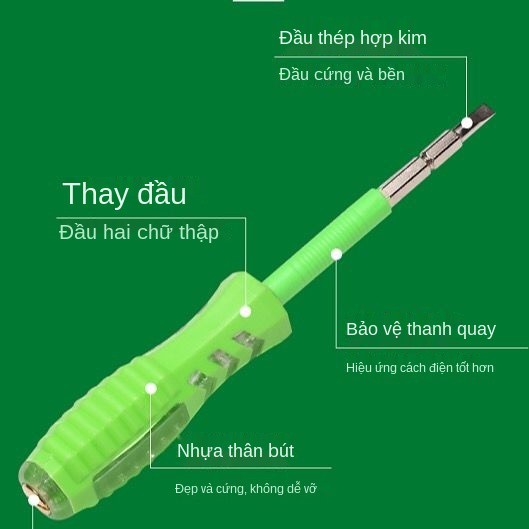 thợ điện đa năng thợ điện thợ điện thợ kiểm tra mômen xoắn mạnh mẽ hai đầu tuốc nơ vít