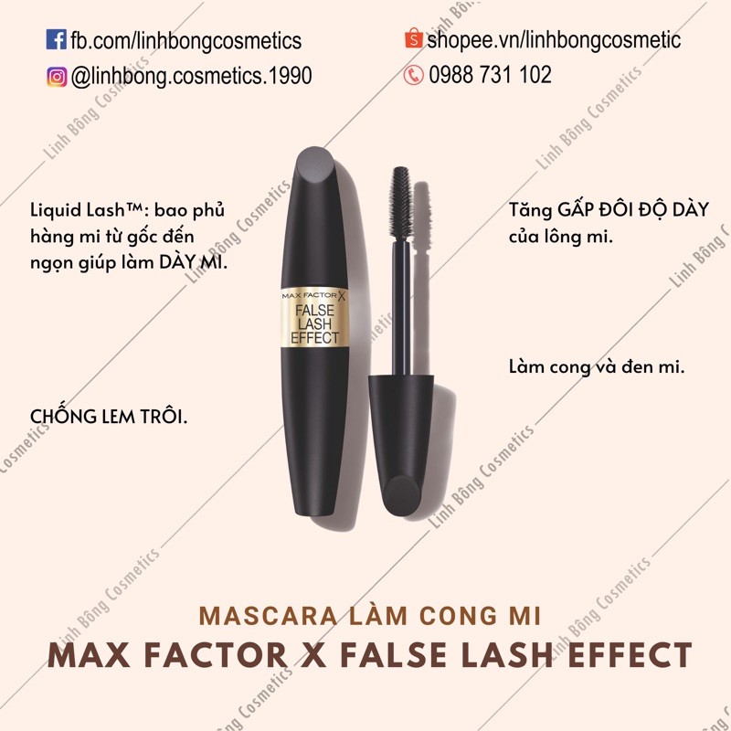 MASCARA LÀM DÀY - CONG - CHỐNG TRÔI MAX FACTOR