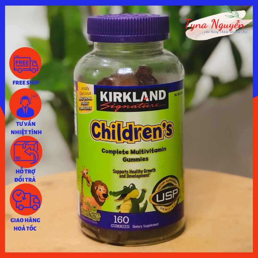 Kẹo Dẻo Bổ Sung Vitamin Cho Trẻ Em Kirkland Signature Children’s Complete Multivitamin Gummies 160 viên hàng nhập mỹ