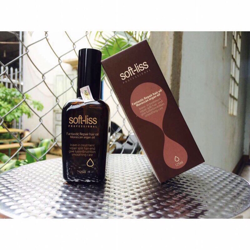 Tinh dầu dưỡng tóc soft liss argan hàng pháp chính hãng 125ml