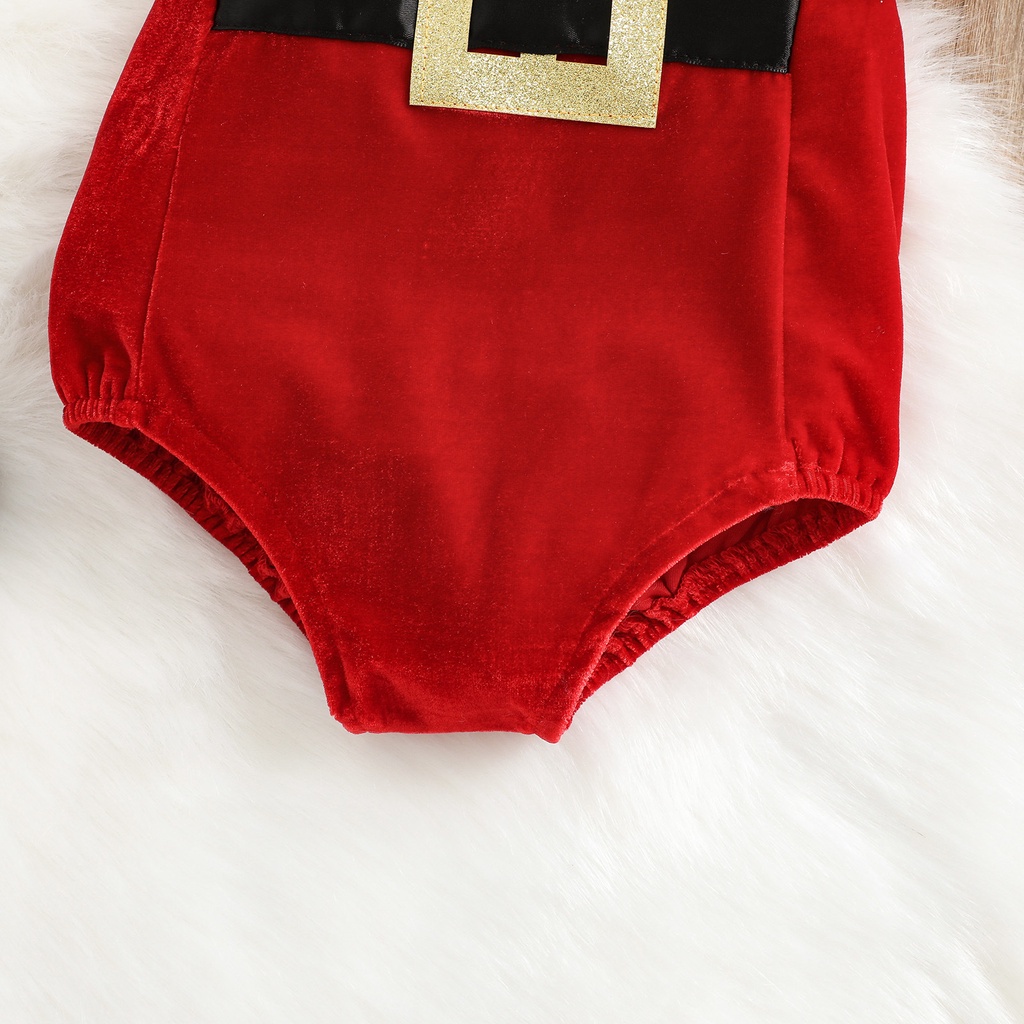 Áo liền quần BCBL không tay phong cách giáng sinh cho bé gái