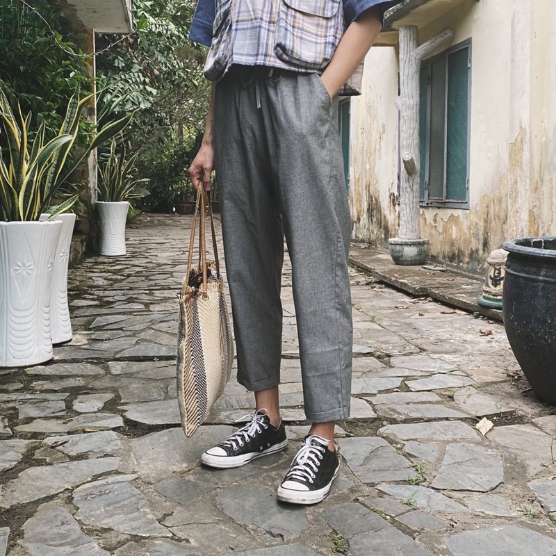 75s - CODAPANTS quần linen lưng thun phom đơn giản