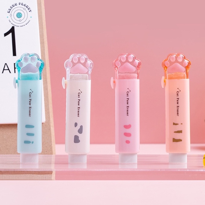 Tẩy bút chì vặn Hình chân mèo dễ thương