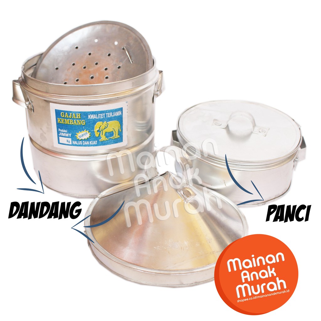 Bộ Đồ Chơi Bếp Nấu Ăn Mini Bằng Nhôm Cho Bé