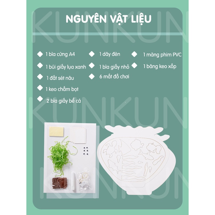 Đồ chơi giáo dục tô màu, thủ công tạo hình thế giới trong chai cho bé