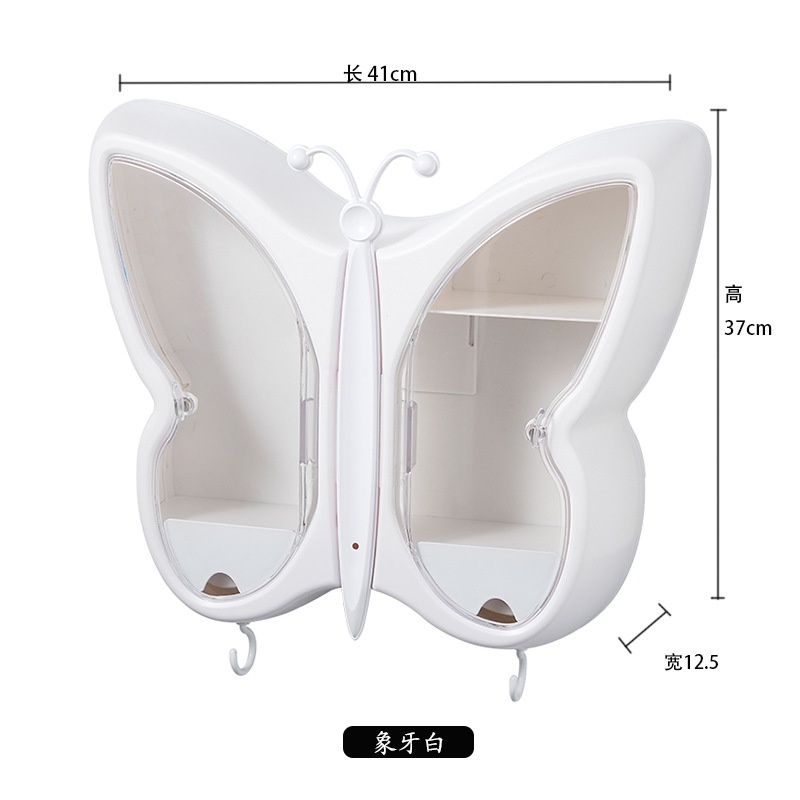 Kệ Mỹ Phẩm 2 Tầng Treo Tường Hình Butterfly Siêu Sang Trọng