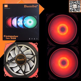 FAN CASE 12CM LED RGB (MÀU ĐỎ) BAMBA B1
