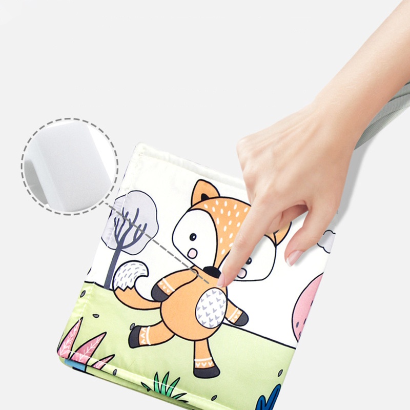 Sách Vải Mềm Mại Hai Mặt Phối Màu Trắng Đen Tương Phản Có Thể Gập Lại Cho Bé Sơ Sinh