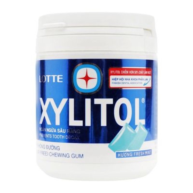 Lốc 6 Hũ Kẹo Gum Không Đường Xylitol 145gr ( 49.8k ) Đủ vị