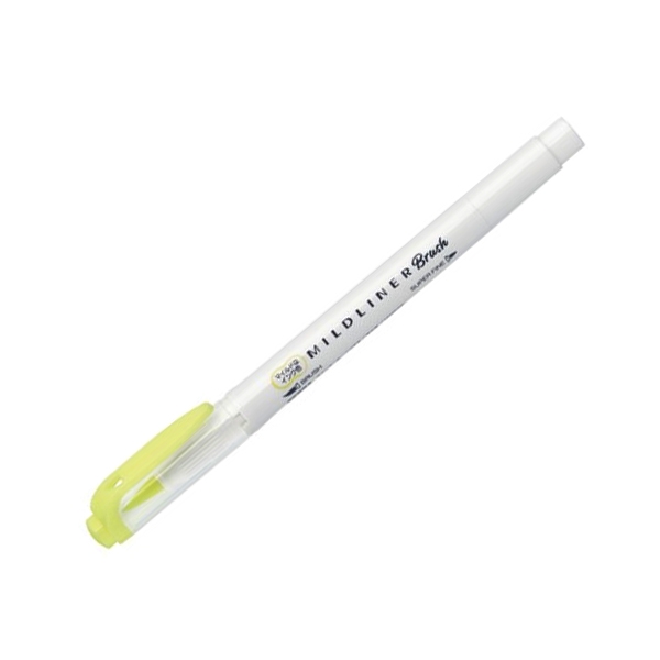 Viết Cọ Nhật Mildliner - Zebra WFT8-MY - Màu Vàng - Zebra