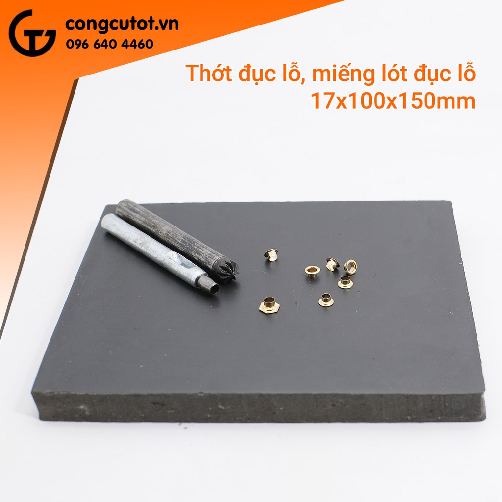 Miếng lót đục lỗ, thớt đục lỗ 17x100x150mm nhựa BAKELITE