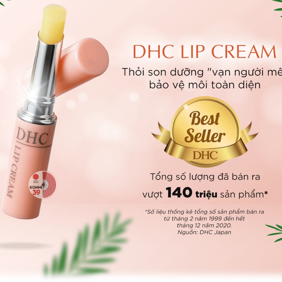 Son dưỡng môi DHC Lip Cream 1,5g không màu làm mềm giảm thâm môi - Bahachiha