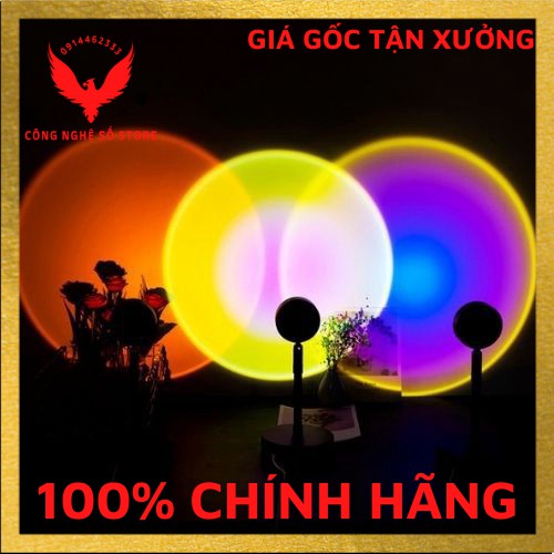 Đèn led tiktok, đèn hoàng hôn rose chuyển đổi 4 màu, đèn led trang trí, đèn để bàn chụp ảnh, quay video, livestream | BigBuy360 - bigbuy360.vn
