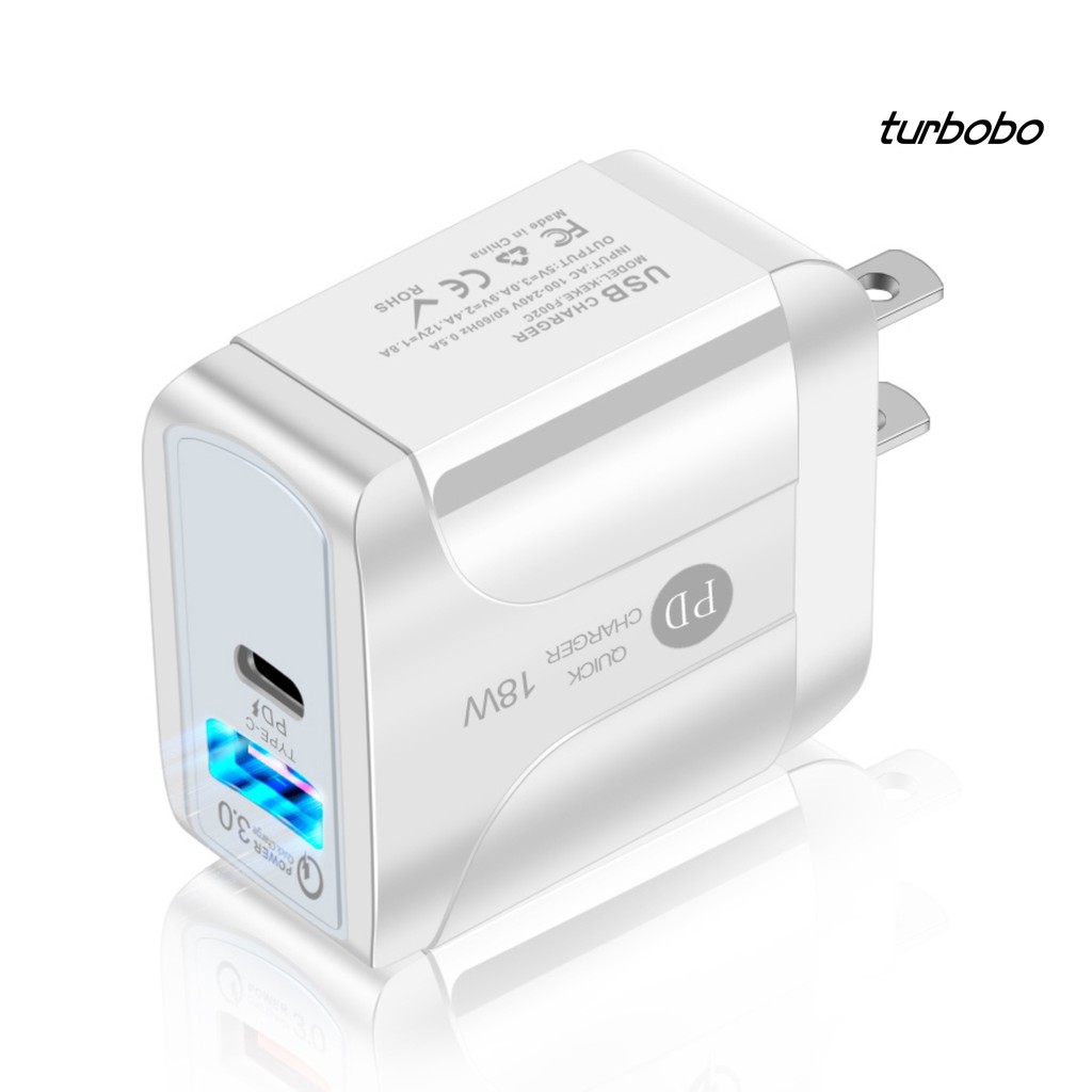 Cốc Sạc Nhanh Pd 18w Qc 3.0 Du Lịch Cho Điện Thoại