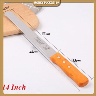 Dao Cắt Bánh Lưỡi Thẳng 35cm Tay Cầm Gỗ 13cm Loại 14inch (48cm)