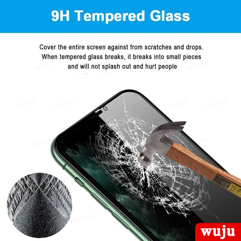 WUJU 2 miếng Full màn Kính Cường Lực Bảo Vệ Riêng Tư Chống Nhìn Trộm Compatible For iPhone 14 13 12 11 Pro Max XS 14 15 Pro Max X XR 8 7 Plus SE