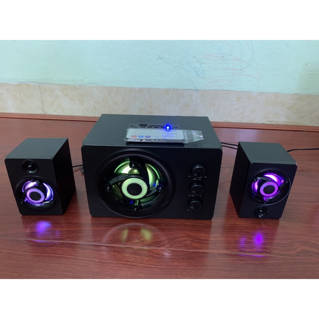 Loa bluetooth nghe nhạc bass khỏe cho máy tính điện thoại tivi giá rẻ chính hãng speakers FT - 380U - Loa 2.1