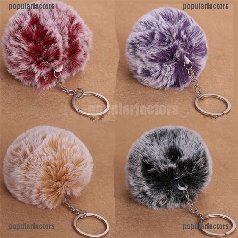 Móc Khóa Bông pom pom Nhiều Màu Dễ Thương