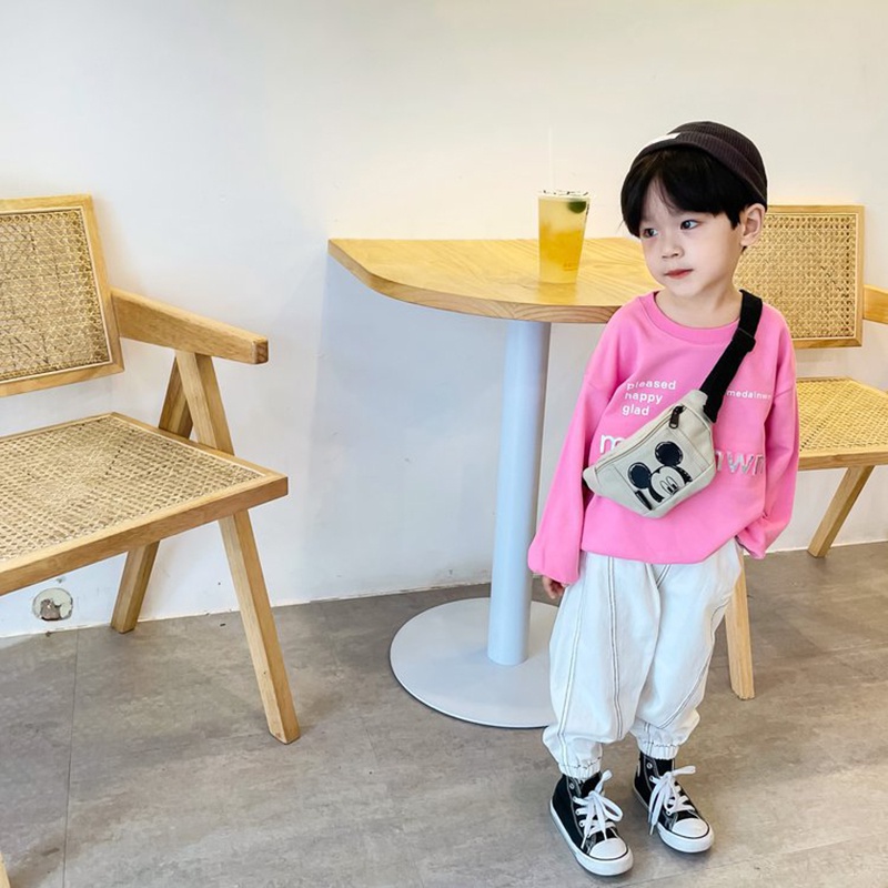 Túi đeo chéo ngực họa tiết hoạt hình dễ thương cho bé trai