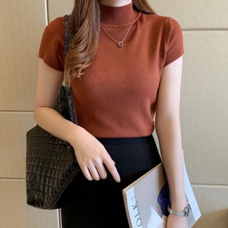 Áo len cộc tay