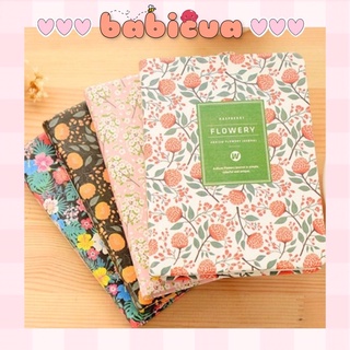 Sổ planner kế hoạch tuần Flowery Weekly Planner họa tiết hoa Vintage A5 A6