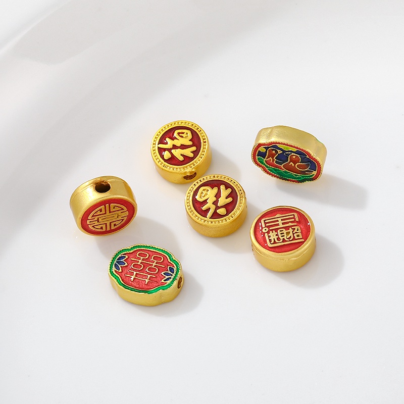 Bộ Hạt Cườm Hình Nhân Vật Jinbaofu Dùng Làm Trang Sức diy