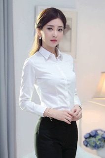 Áo sơ mi cổ Đức ly trước