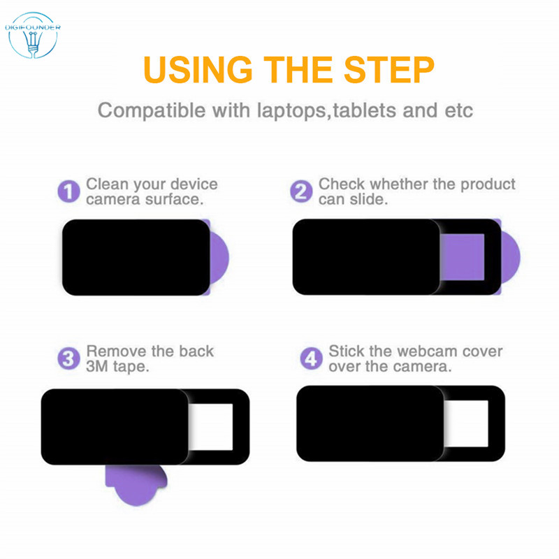 Tấm che webcam dạng trượt bằng nhựa bảo vệ riêng tư dành cho laptop máy tính để bàn m
