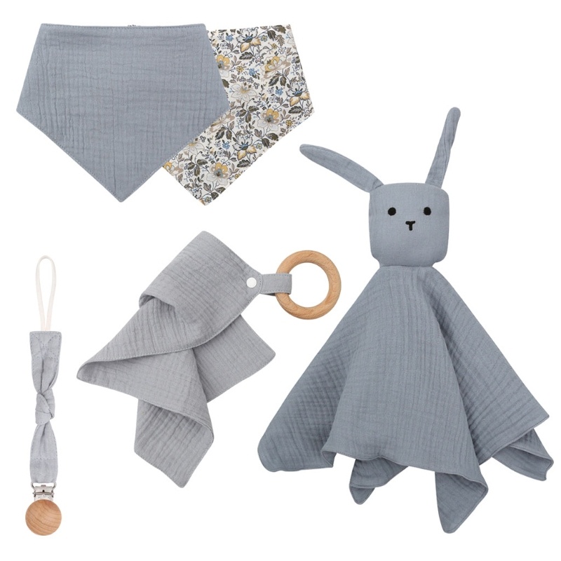 Khăn Gạc Khăn Tay Hình Thỏ Dễ Thương Cho Bé