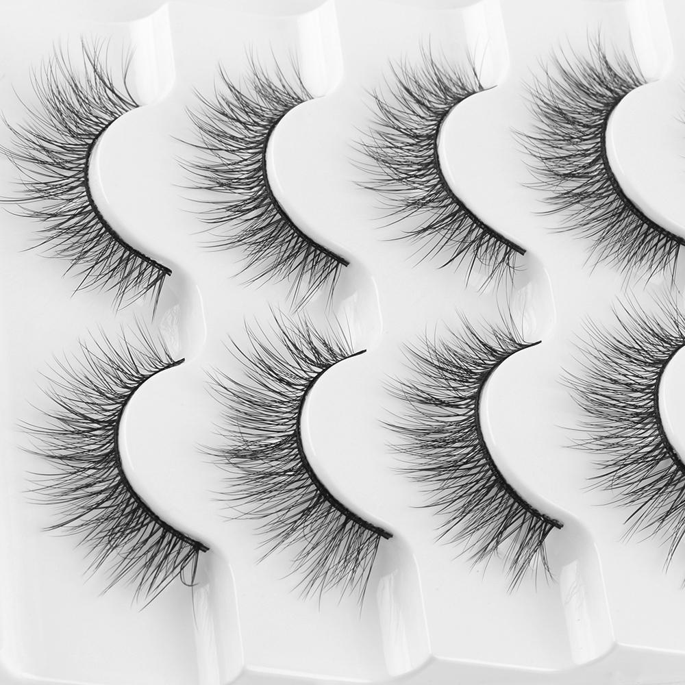 Set 5 Cặp Lông Mi Giả Skans SKONHED 3D Dài Tự Nhiên Thời Trang Dành Cho Nữ