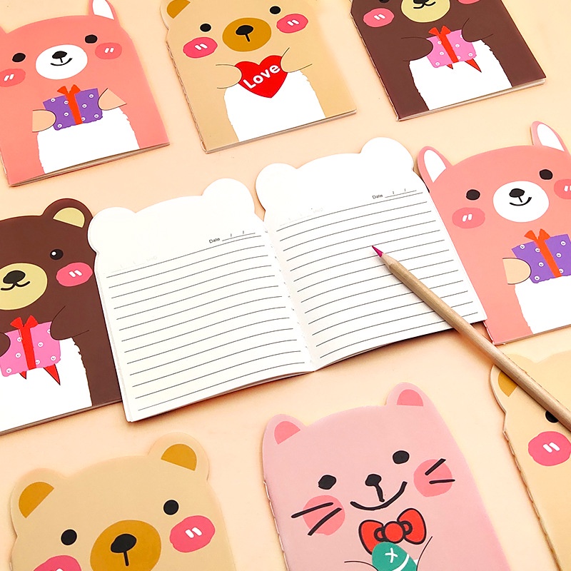 Sổ tay mini cute lò xo a7 có dòng kẻ 160 trang giá rẻ văn phòng phẩm Gôn đồ chơi