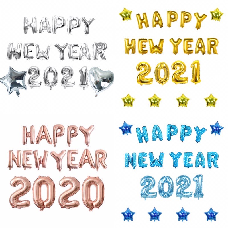 set bóng chữ happy new year 2023 các mẫu