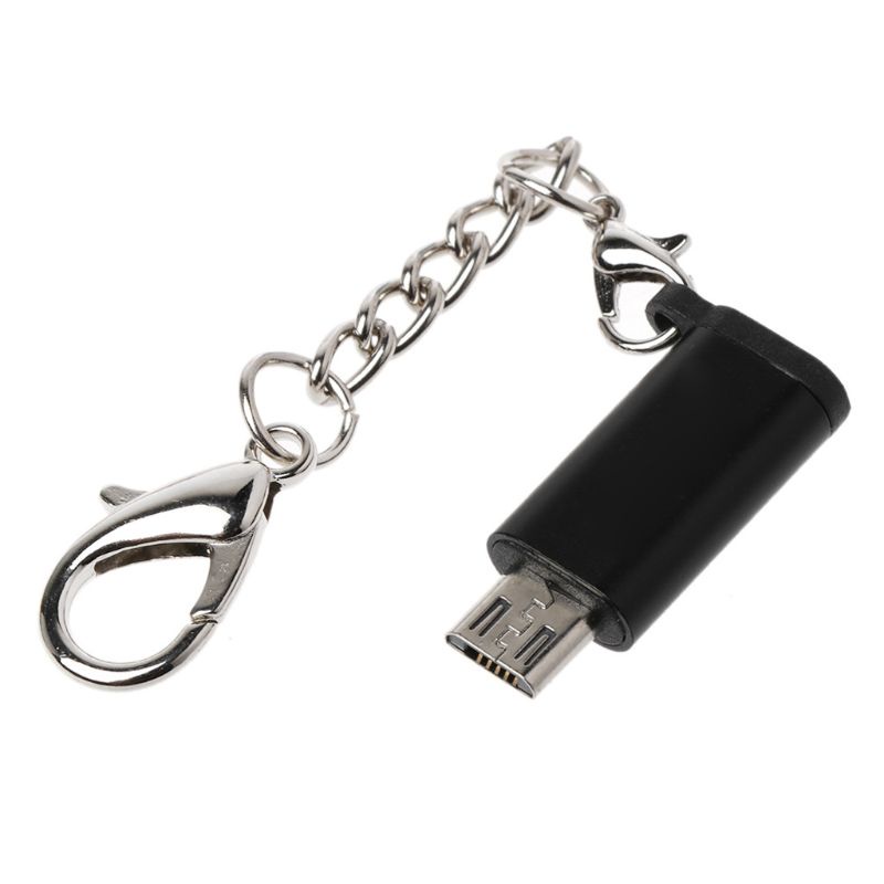 Đầu Chuyển Đổi Micro USB (Female) Sang Type-C (Male) Kèm Móc Khóa