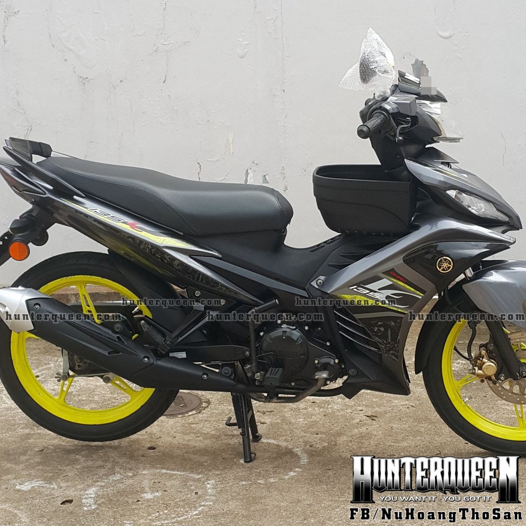 Tem LC135 đen xám dán Exciter 135 đời 2011-2014. Mẫu Decal 2019 Malaysia