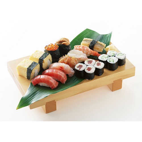 Thớt sushi sashimi gỗ 25x15cm trang trí decor món ăn nhà hàng Nhật