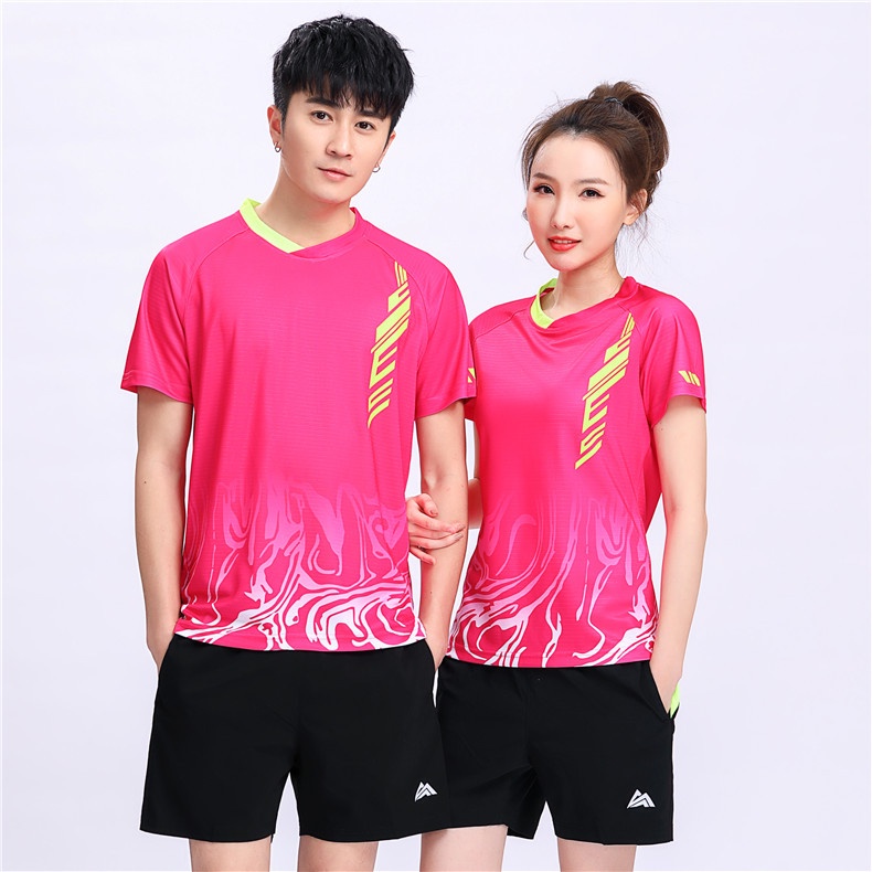 Bộ Đồ Thể Thao Tay Ngắn Thoáng Khí Nhanh Khô Thời Trang Mùa Hè Cho Nam Và Nữ