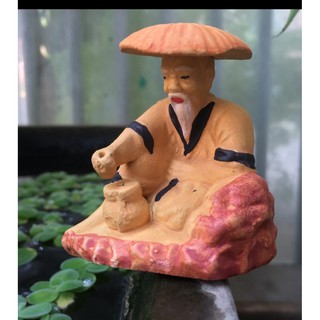 Ông Lão Ngồi Câu Cá-Trang Trí Hòn Non Bộ, Hồ Cá..
