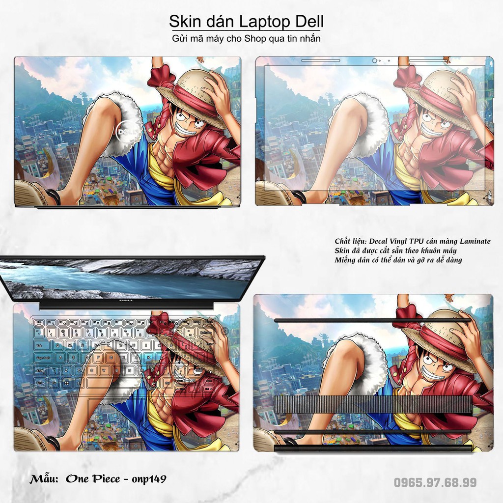 Skin dán Laptop Dell in hình One Piece _nhiều mẫu 18 (inbox mã máy cho Shop)