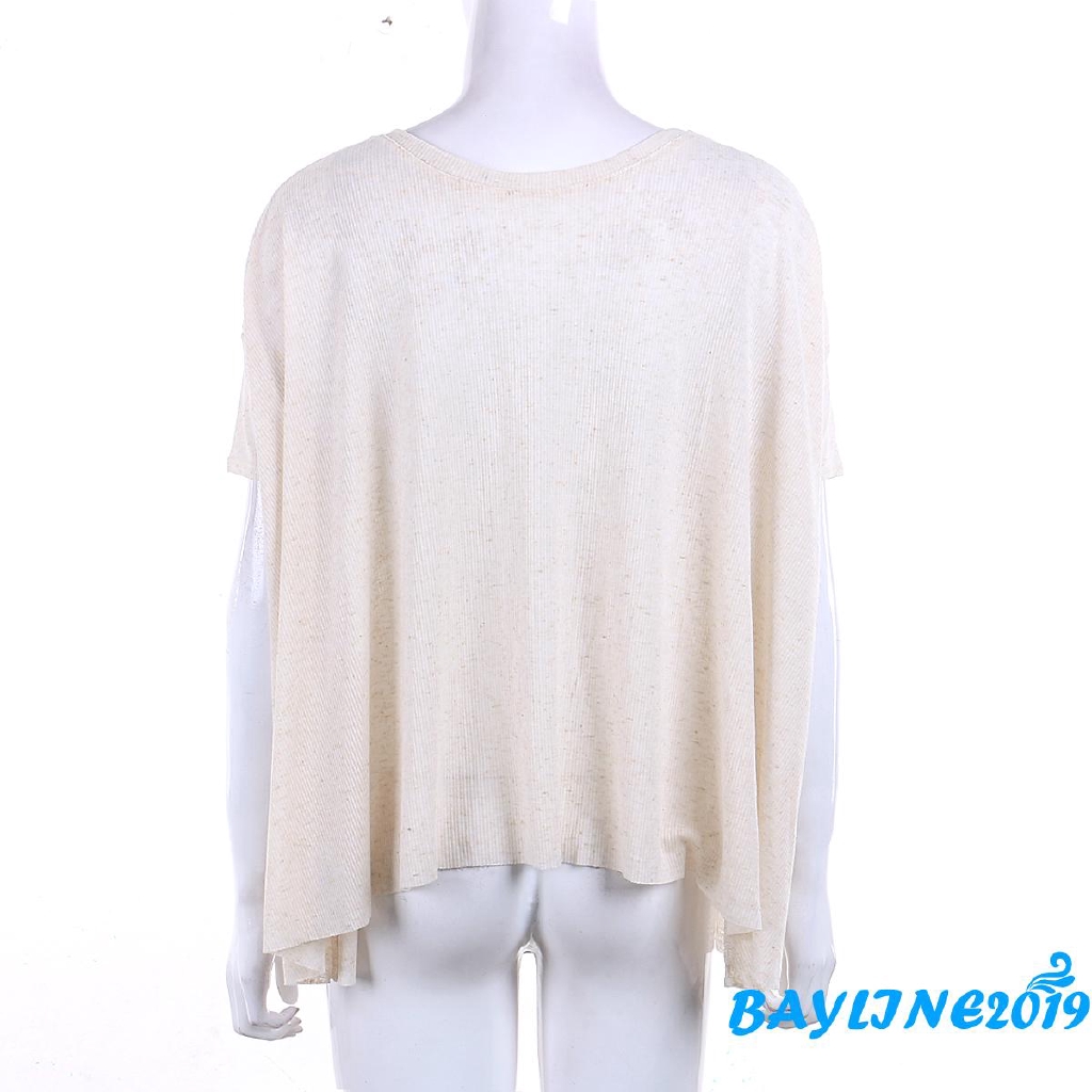 Áo Kiểu Cổ Chữ V Thiết Kế Màu Trơn Thanh Lịch