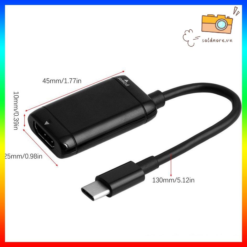 Dây Cáp Chuyển Đổi Usb-C Type C Sang Hdmi-Compatible Usb 3.1 Cho Android Phone Tablet