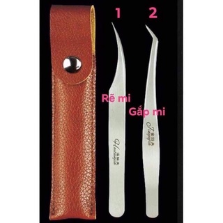 Nhíp Nối Mi, Gắp Mi,Tách Mi Bao Da , nhíp cá heo - Ann933233