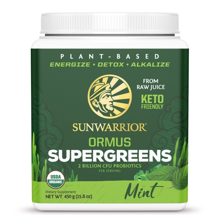 Bột siêu thực phẩm xanh hữu cơ Sunwarrior Ormus SuperGreens 450g