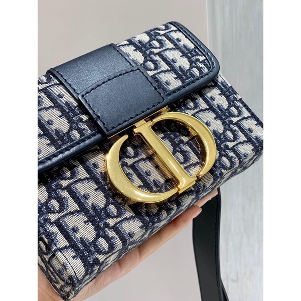 Túi Xách Hoa Xanh Thổ Cẩm Dây Bản To Sz18cm