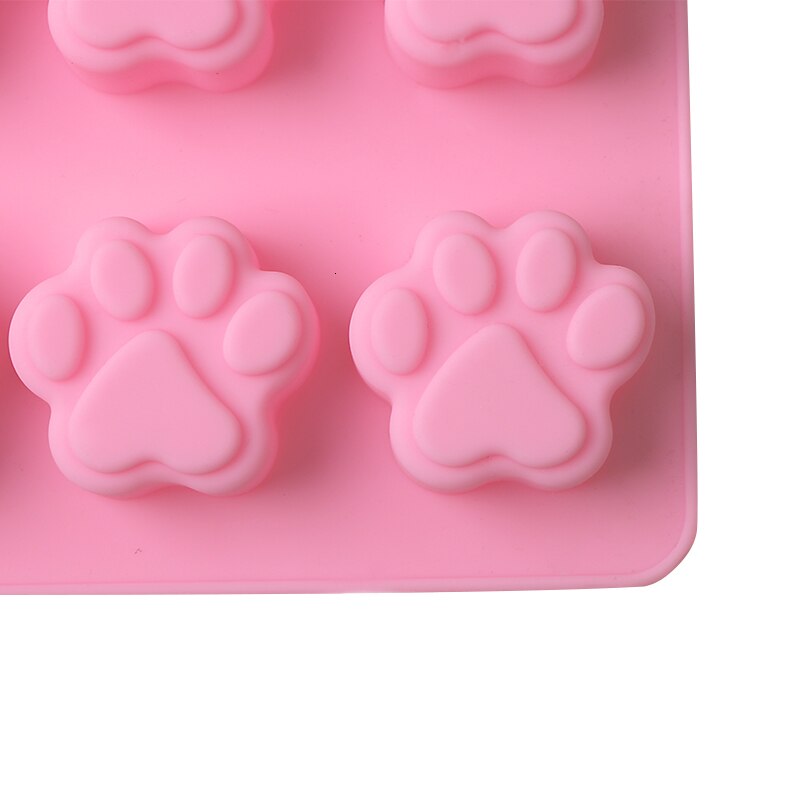 Khuôn silicone làm bánh hình bàn chân chó mèo dễ thương