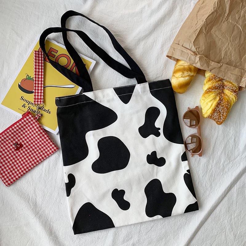 Túi tote bò sữa ❤️Túi đeo vai vải Canvas phong cách Ulzzang, vải bố form Unisex Vintage - TBS | BigBuy360 - bigbuy360.vn