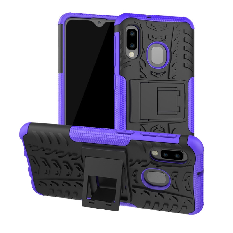 For Samsung Galaxy A70 A2 Core M40 A20e A60 A10e C9 Pro S10+ Hybrid Armor Rubber Kickstand PC Case