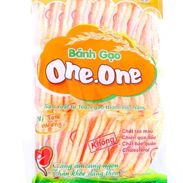 Combo 10 Bich bánh gạo One One 2 vị tự nhiên & tôm nướng