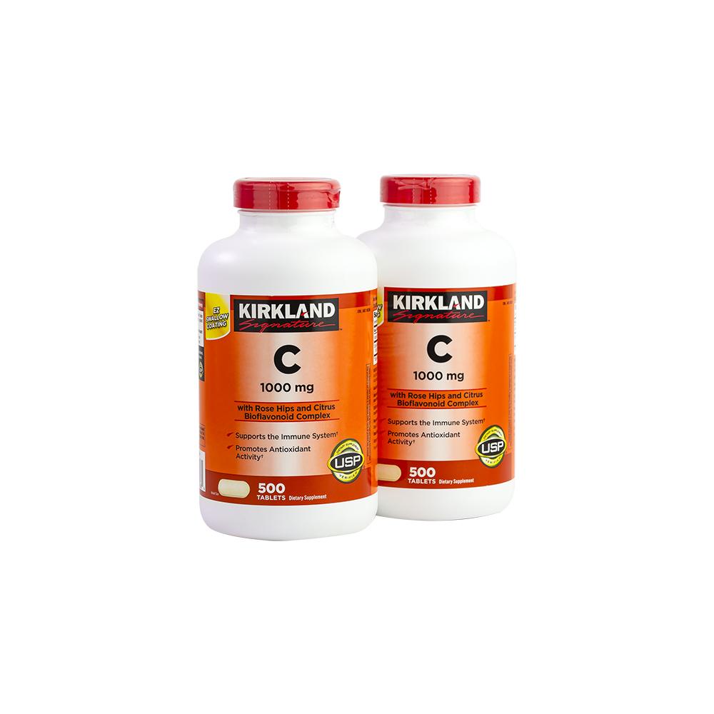 Viên Uống Bổ Sung Vitamin C 1000mg Kirkland With Rose Hips And Citrus Bioflavonoid Complex 500 Viên - Wincy Mart