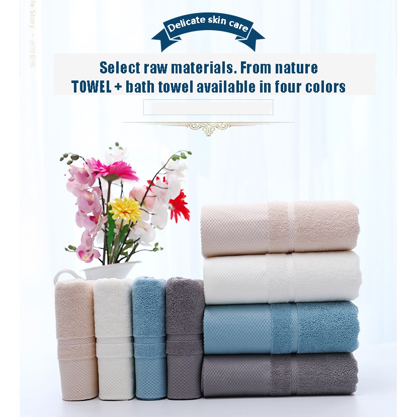 Hello, it is the towel material 40 strands combed cotton towel, the face towel is thick and not wool